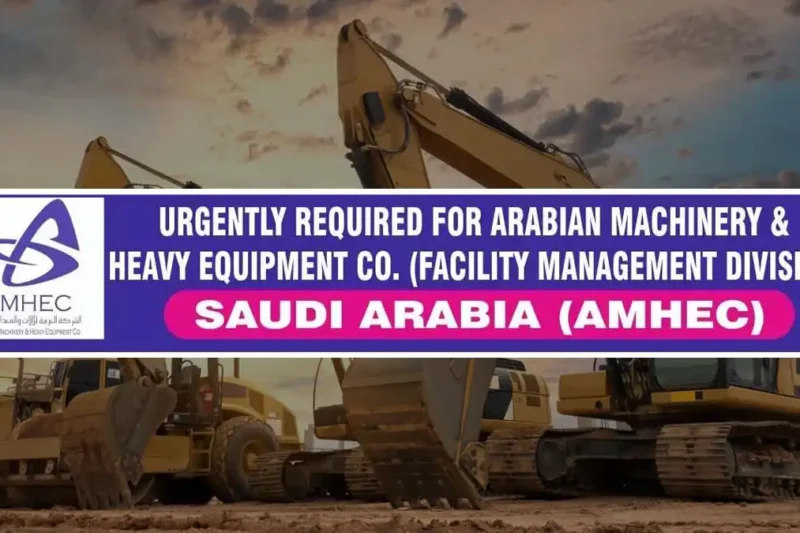 Urgently Required For Facility Management – Saudi Arabia