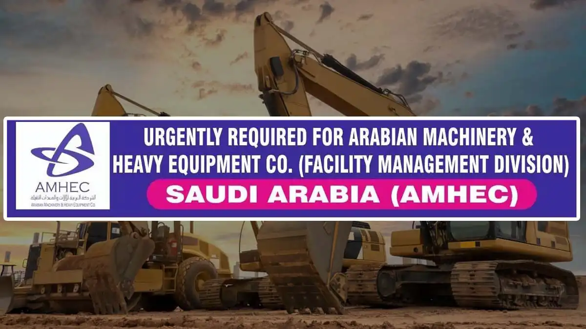 Urgently Required For Facility Management – Saudi Arabia