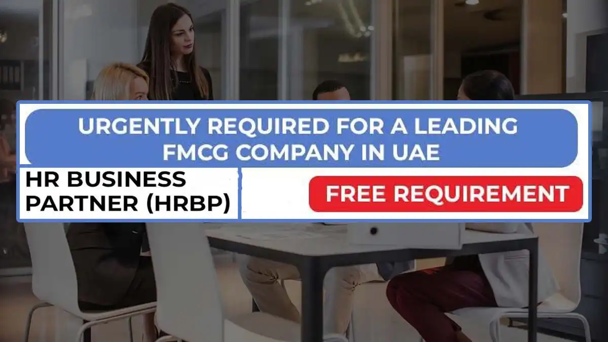HR Business Partner (HRBP) Free Requirement – UAE